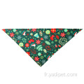 Serviette de salive en coton Triangle réglable Bandana pour chien